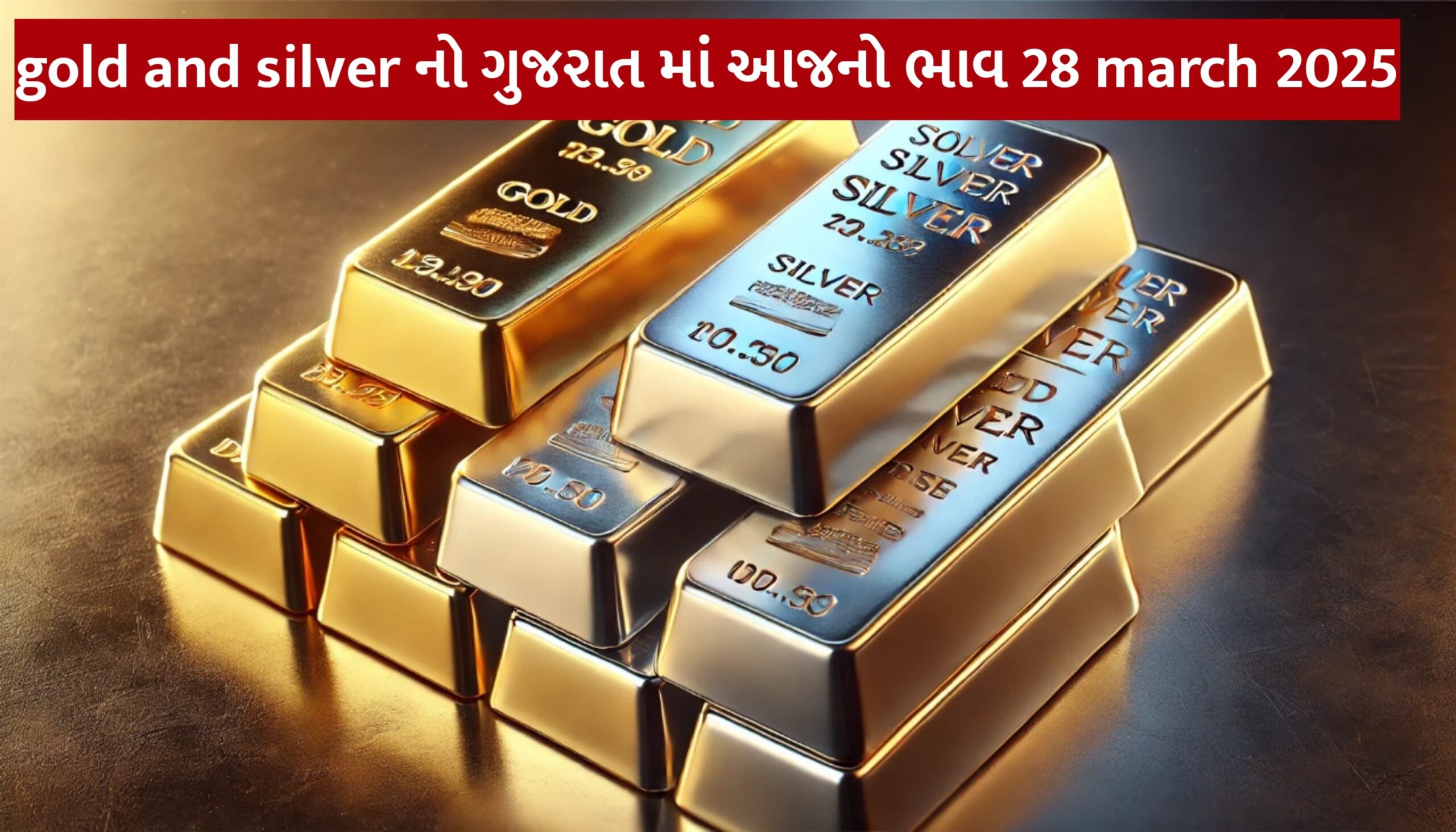 gold and silver નો ગુજરાત માં આજનો ભાવ 28 march 2025